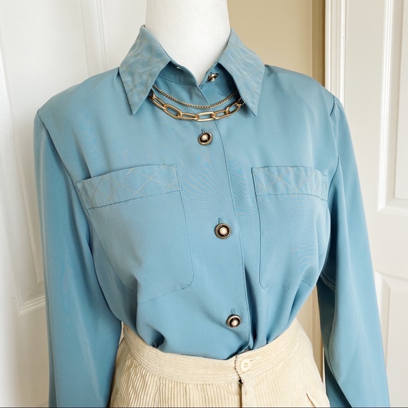 Vintage Tops - Vintage Silk Long Sleeve